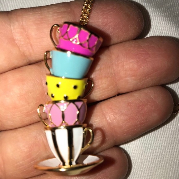 NWT Kate Spade necklace Tea Time Multi - Picture 10 of 10